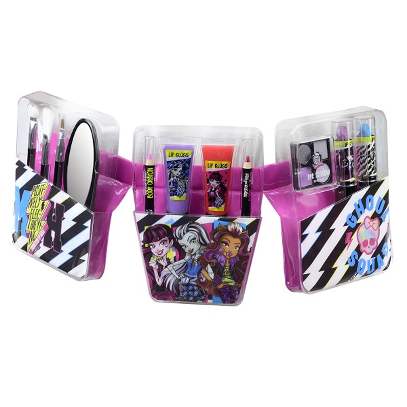 Игровой набор детской декоративной косметики с поясом визажиста из серии Monster High  